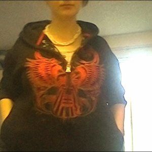 Black fantasy guitarist hoodie